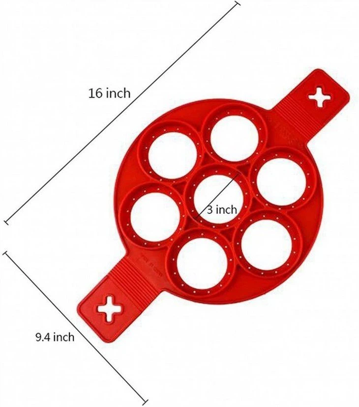 1 silicone pancake mold ring
