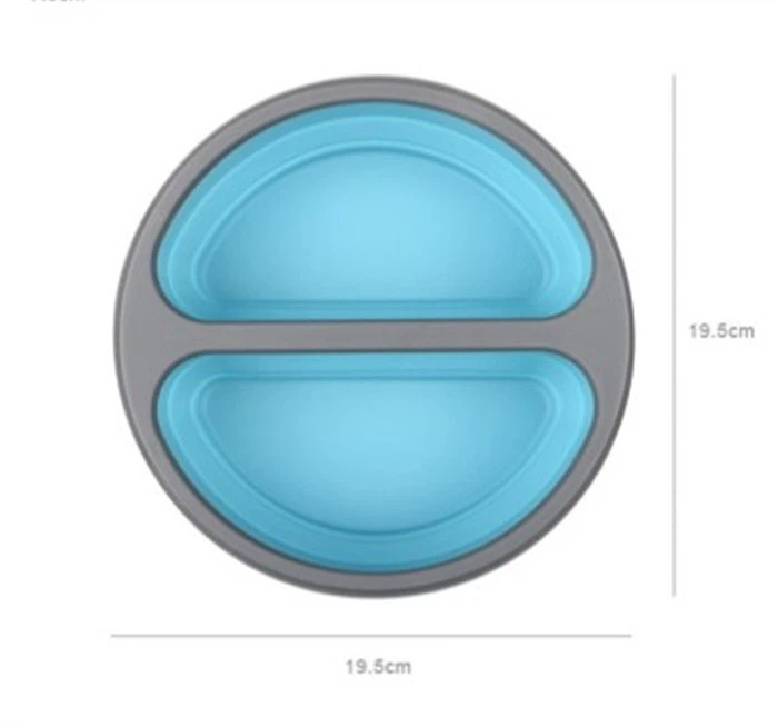 Round Silicone Collapsible Lunch Box